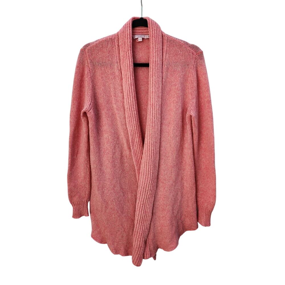 Calypso St. Barth 100% Cashmere Pink Knit Cardigan Size S